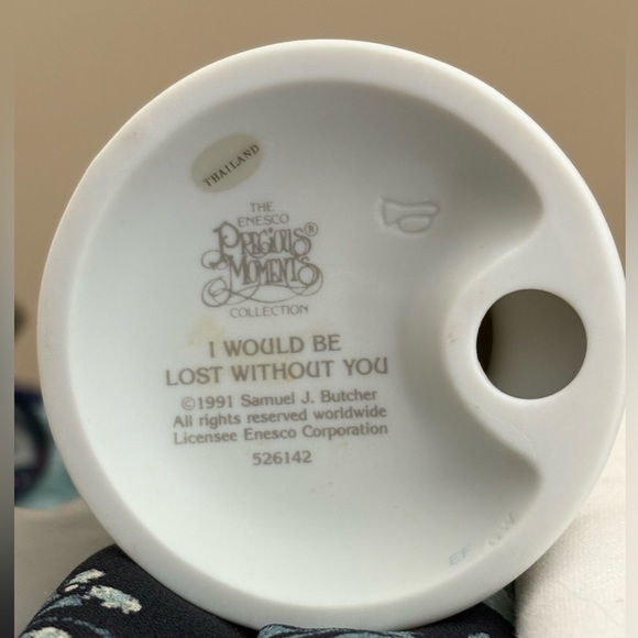 EUC Precious Moments 1991 "I WOULD BE LOST WITHOUT YOU" Figurine - Picture 3 of 8